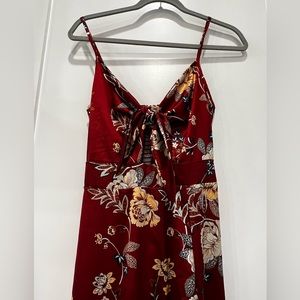 Long ankle length dress. Great for a summer event!